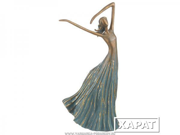 Фото Статуэтка танцовщица 15.5х12.2х33.6см, коллекция ар-нуво