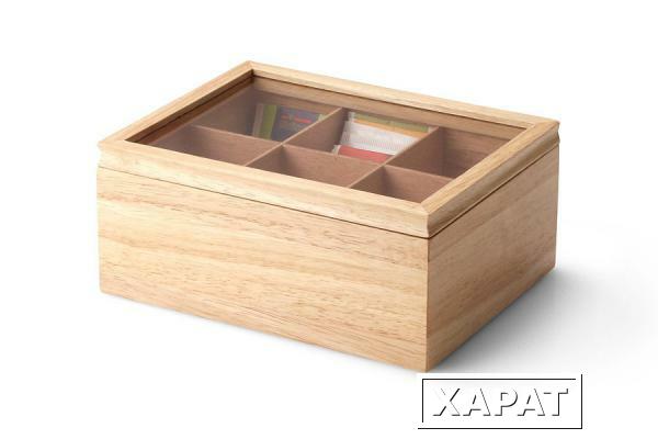 Фото Ящик для хранения чайных пакетиков Continenta, цвет натуральный ( 013.050400.001 )