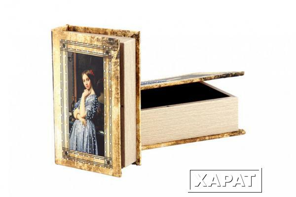 Фото Комплект из 2-х шкатулок-книг "портрет девушки" 27*18*7 / 21*13*5 см Polite Crafts&amp;gifts (184-099)