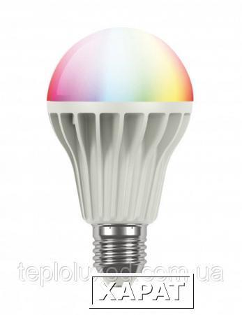Фото RGB лампочка со встроенным беспроводным диммером RF-RGB-LED-550