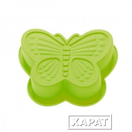Фото Форма для выпечки, силиконовая, бабочка, 16.5 х 13.5 х 3.5 см, зеленая, PERFECTO LINEA (20-001313)
