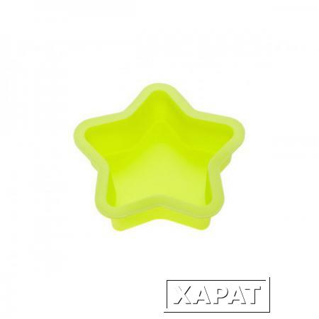 Фото Форма для выпечки, силиконовая, звезда, 13.5 х 3.5 см, зеленая, PERFECTO LINEA (20-001413)