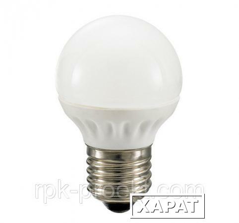 Фото Светодиодная лампа E27 G 55 220-240В 5.5Вт холодный белый