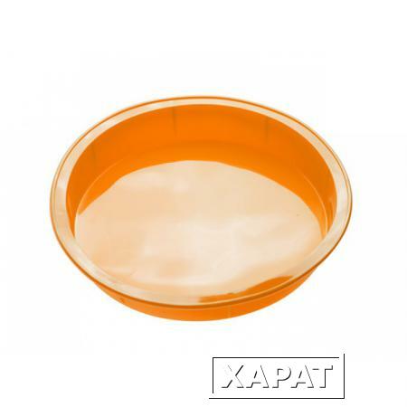 Фото Форма для выпечки, силиконовая, круглая, 24 х 4 см, оранжевая, PERFECTO LINEA (20-002914)