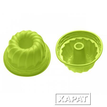 Фото Форма для выпечки, силиконовая, кекс, 24 х 10.5 см, зеленая, PERFECTO LINEA (20-002813)