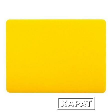 Фото Доска разделочная 400х300х15 мм (полипропилен) желтая, в упак. 10 шт.