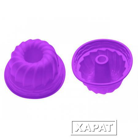 Фото Форма для выпечки, силиконовая, кекс, 24 х 10.5 см, фиолетовая, PERFECTO LINEA (20-002811)