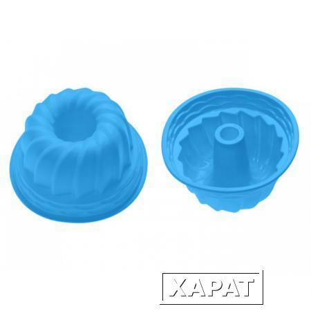 Фото Форма для выпечки, силиконовая, кекс, 24 х 10.5 см, синяя, PERFECTO LINEA (20-002812)