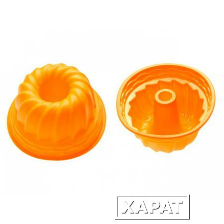 Фото Форма для выпечки, силиконовая, кекс, 24 х 10.5 см, оранжевая, PERFECTO LINEA (20-002814)