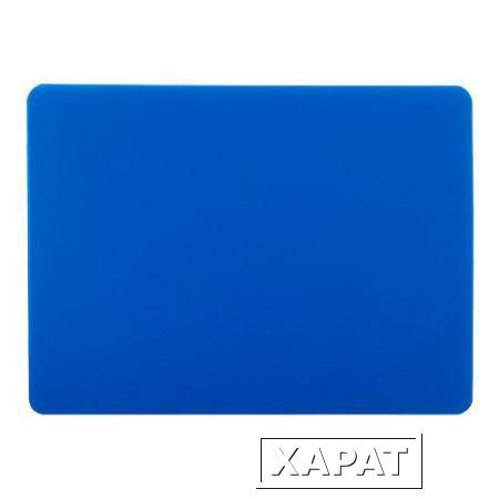 Фото Доска разделочная 400х300х15 мм (полипропилен) синяя, в упак. 10 шт.