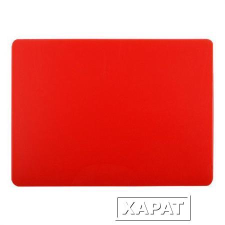 Фото Доска разделочная 400х300х15 мм (полипропилен) красная, в упак. 10 шт.