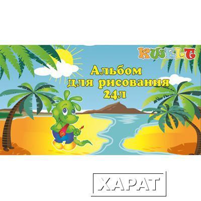 Фото Альбом KWELT А4 24л Динозаврик на пляже