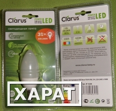 Фото Светодиодная лампа Clarus LED Decor C36-N 3W, E14, 220V, 4100K