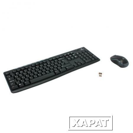 Фото Набор беспроводной LOGITECH Wireless Combo MK270, клавиатура, мышь 2 кнопки + 1 колесо-кнопка, черный