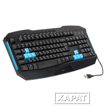 Фото Клавиатура игровая проводная SONNEN KB-G10, USB, 10 дополнительных кнопок, LED, черная
