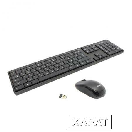 Фото Набор беспроводной GENIUS SlimStar 8000ME, клавиатура, мышь 2 кнопки + 1 колесо-кнопка, черный