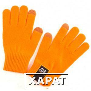 Фото Сенсорные перчатки для смартфонов р. s оранжевые dress cote touchers 1-8-005