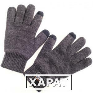 Фото Сенсорные перчатки для смартфонов р. m серые dress cote touchers 1-8-007