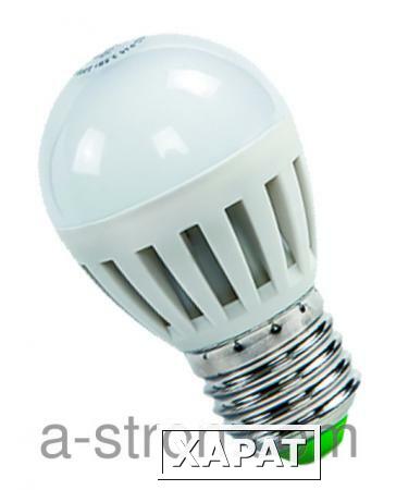 Фото Светодиодные лампы LED-ШАР-standard 5Вт 160-260В Е27 3000К 400Лм