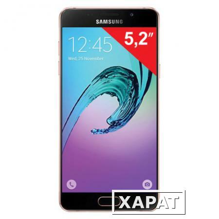 Фото Смартфон SAMSUNG Galaxy A5, 2 SIM, 5,2", 4G (LTE), 5/13 Мп, 16 Гб, microSD, розовое золото, сталь и стекло