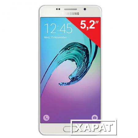 Фото Смартфон SAMSUNG Galaxy A5, 2 SIM, 5,2", 4G (LTE), 5/13 Мп, 16 Гб, microSD, белый, сталь и стекло