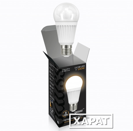 Фото Лампа Gauss LED Globe 13.5W Е 27 3000K