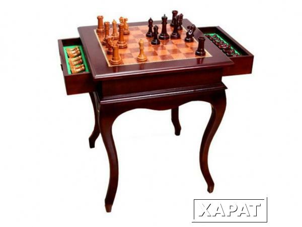 Фото Шахматный стол с деревянными фигурками 56*56*70 см Polite Crafts&amp;gifts (176-060)
