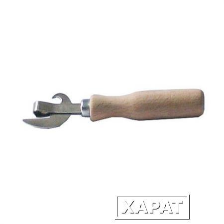 Фото Консервооткрыватель-нож консервный с деревянной ручкой арт.884-264