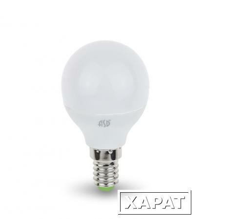 Фото Лампа светодиодная LED-ШАР-mini 7.5Вт 160-260В Е14 3000К 600Лм ASD