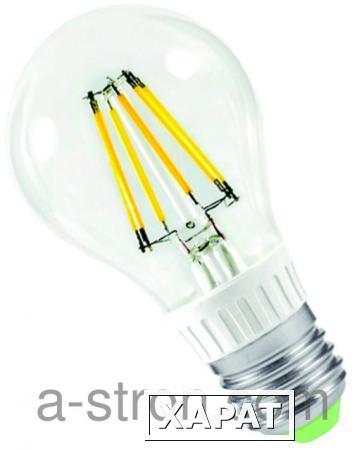 Фото Светодиодные лампы LED-A60-premium 6Вт 220В Е27 3000К 540Лм прозрачная