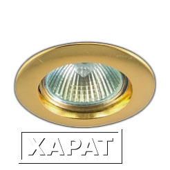 Фото Точечные светильники PRORAB Светильник точечный LEEK M 210А-1 (1210А-1) светлое золото