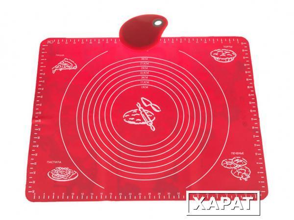 Фото Набор:силиконовый коврик для раскатки теста 50*40 см.,скребок Yangjiang Eka (710-148)