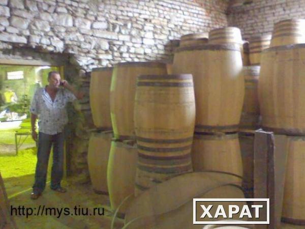 Фото Бочка дубовая для выдержки вина, коньяка, виски, бренди 350 л