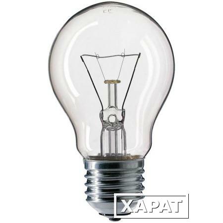 Фото Лампы накаливания PRORAB Лампа Philips A55 40Вт Е27 CL груша прозрачная