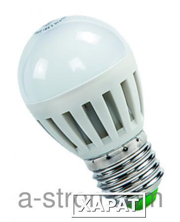 Фото Светодиодные лампы LED-ШАР-standard 5Вт 160-260В Е27 4000К 400Лм