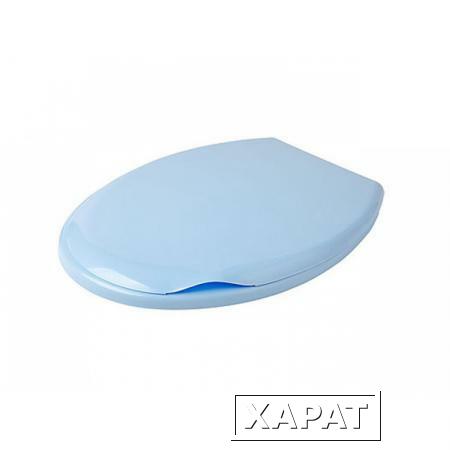Фото Сиденье для унитаза, светло-голубой, BEROSSI (Изделие из пластмассы. Размер 451 х 370 х 35 мм) (АС15808000)