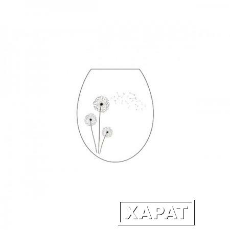 Фото Сиденье для унитаза, снежно-белый, Одуванчик, BEROSSI (Изделие из пластмассы. Размер 451 х 370 х 35 мм) (АС15801090)