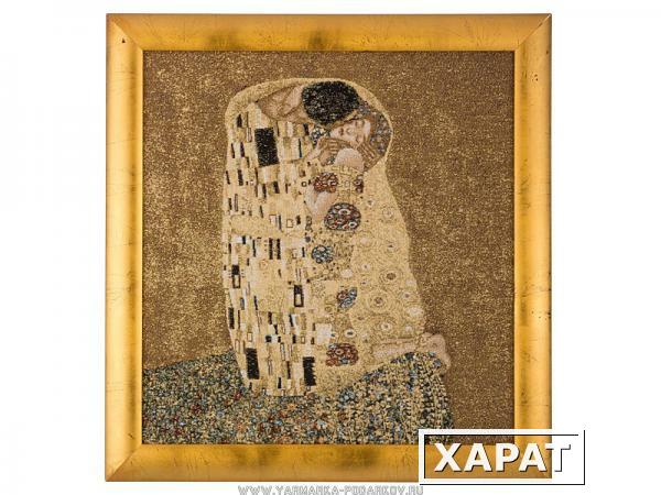 Фото Гобеленовая картина г.климт.поцелуй 54х52см,