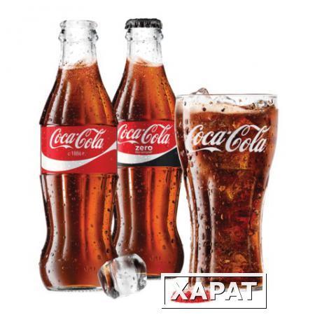 Фото Напиток газированный COCA-COLA (Кока-кола), 0,25 л, стеклянная бутылка