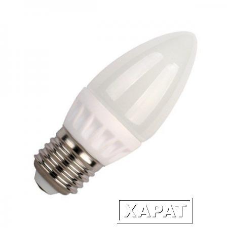 Фото Лампа светодиодная LED 5вт E27 тепло-белый матовая свеча; LL-C37-5-230-30-E27-FR