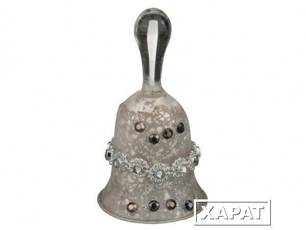 Фото Декоративное изделие колокольчик цвет: серебро антик 5*9,5 см. Dalian Hantai (862-055)
