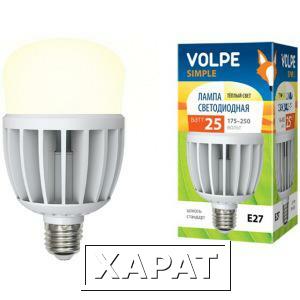 Фото Светодиодная лампа volpe led-m80-25w/ww/e27/fr/s 10808