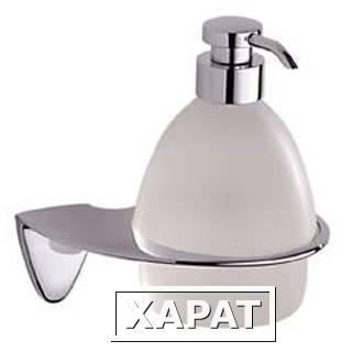 Фото Colombo Khala B9303 Дозатор для жидкого мыла (хром, стекло) | интернет-магазин сантехники Santehmag.ru