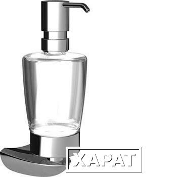 Фото Hansadesigno 5382 0900 Дозатор для жидкого мыла (хром, стекло) | интернет-магазин сантехники Santehmag.ru