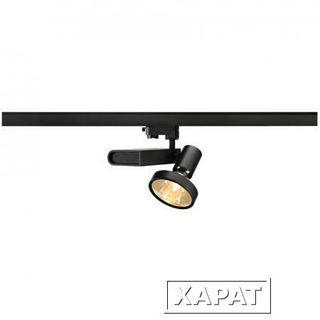 Фото 3Ph, SLEEK SPOT G12 трековый светильник с ЭПРА для лампы HIT-CE G12 70Вт, 30°, черный | 153650 SLV