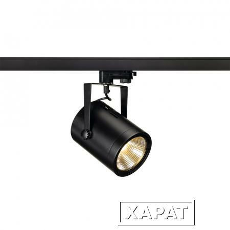 Фото 3Ph, EURO SPOT LED светильник с COB LED 21Вт, 3000K, 1350lm, 36°, черный | 153810 SLV
