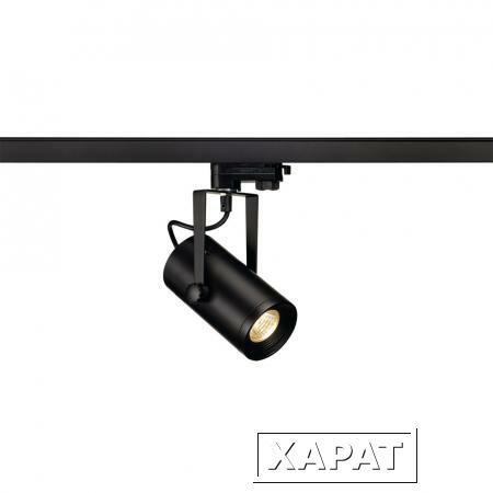 Фото 3Ph, EURO SPOT LED SMALL светильник с COB LED 9Вт (12Вт), 3000K, 620lm, 36°, черный | 153800 SLV
