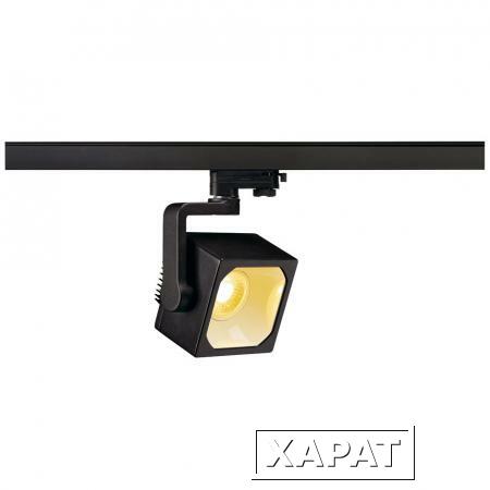 Фото 3Ph, EURO CUBE светильник с COB LED 28.5Вт, CRI 90, 3000К, 2100lm, 60°, черный | 152750 SLV