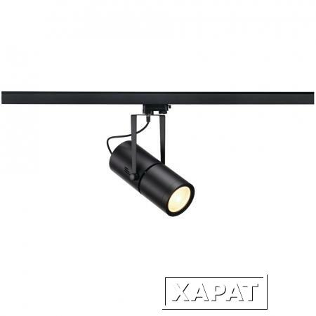 Фото 3Ph, EURO SPOT G12-E трековый светильник с ЭПРА для лампы HIT-CE G12 35Вт, 60°, черный | 153870 SLV
