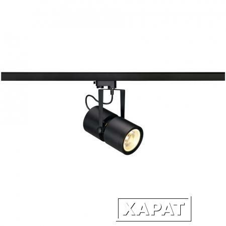 Фото 3Ph, EURO SPOT G12 трековый светильник с ЭмПРА для лампы HIT-CE G12 70Вт, 15°, черный | 153400 SLV